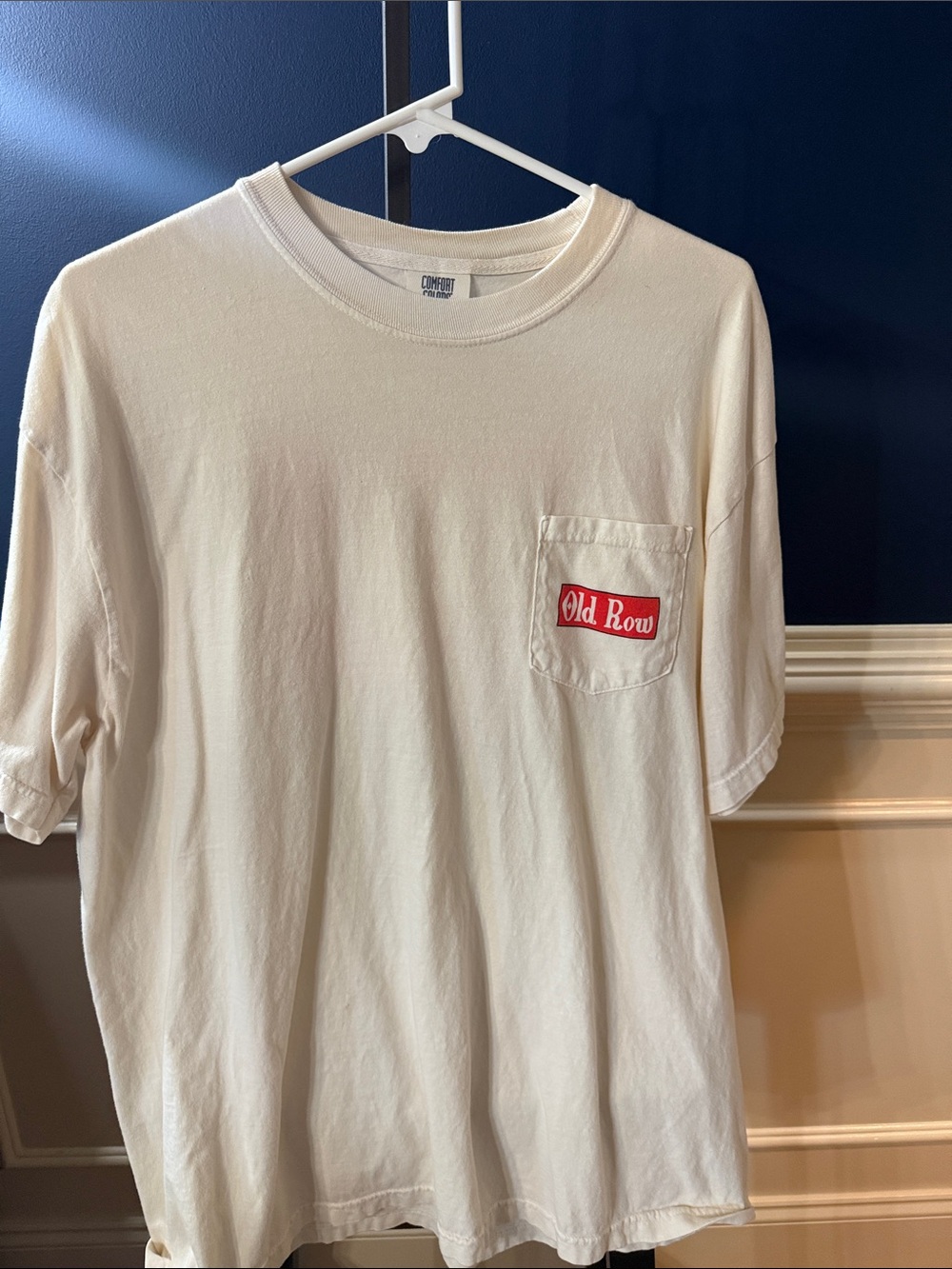Old Row Off-White Short Sleeve Pocket Tee